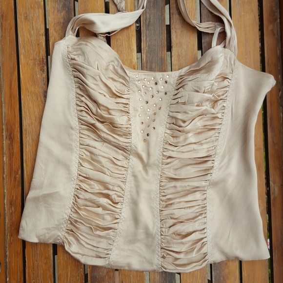 bebe Tops - BEBE Embellished Silk Camisole